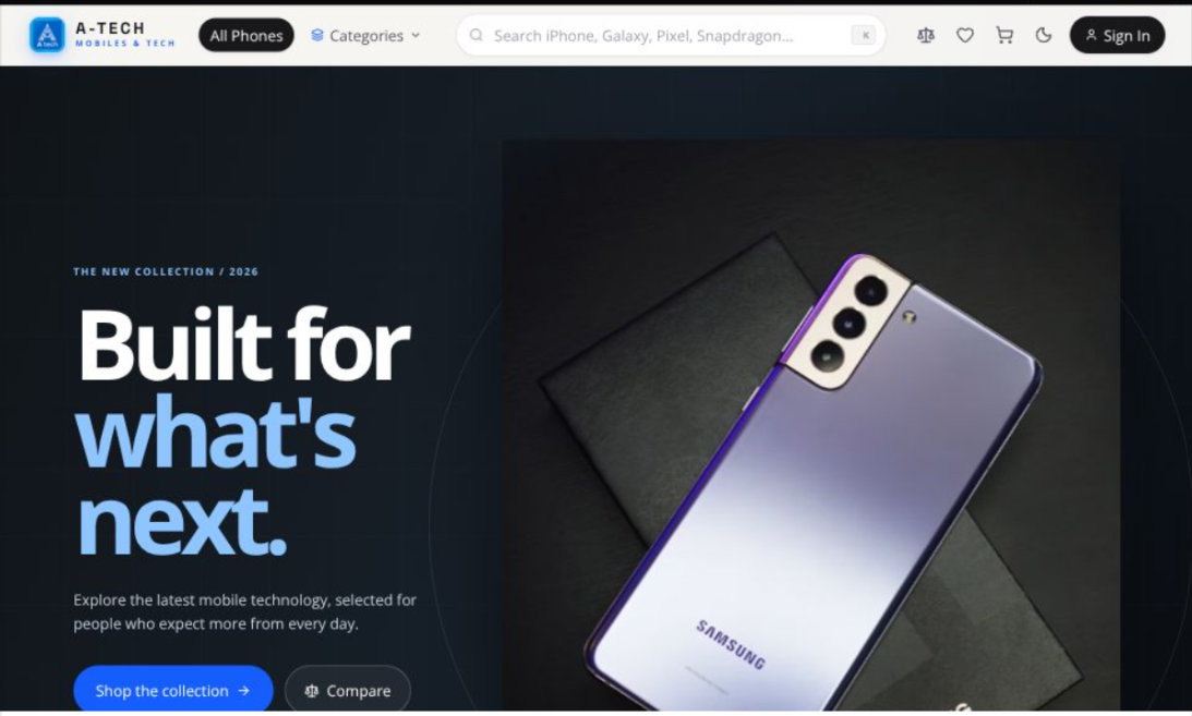 Mobile Store Website